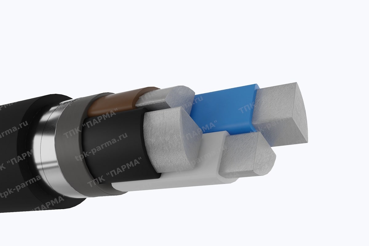 Кабель АПвБбШп 3х25+1х10