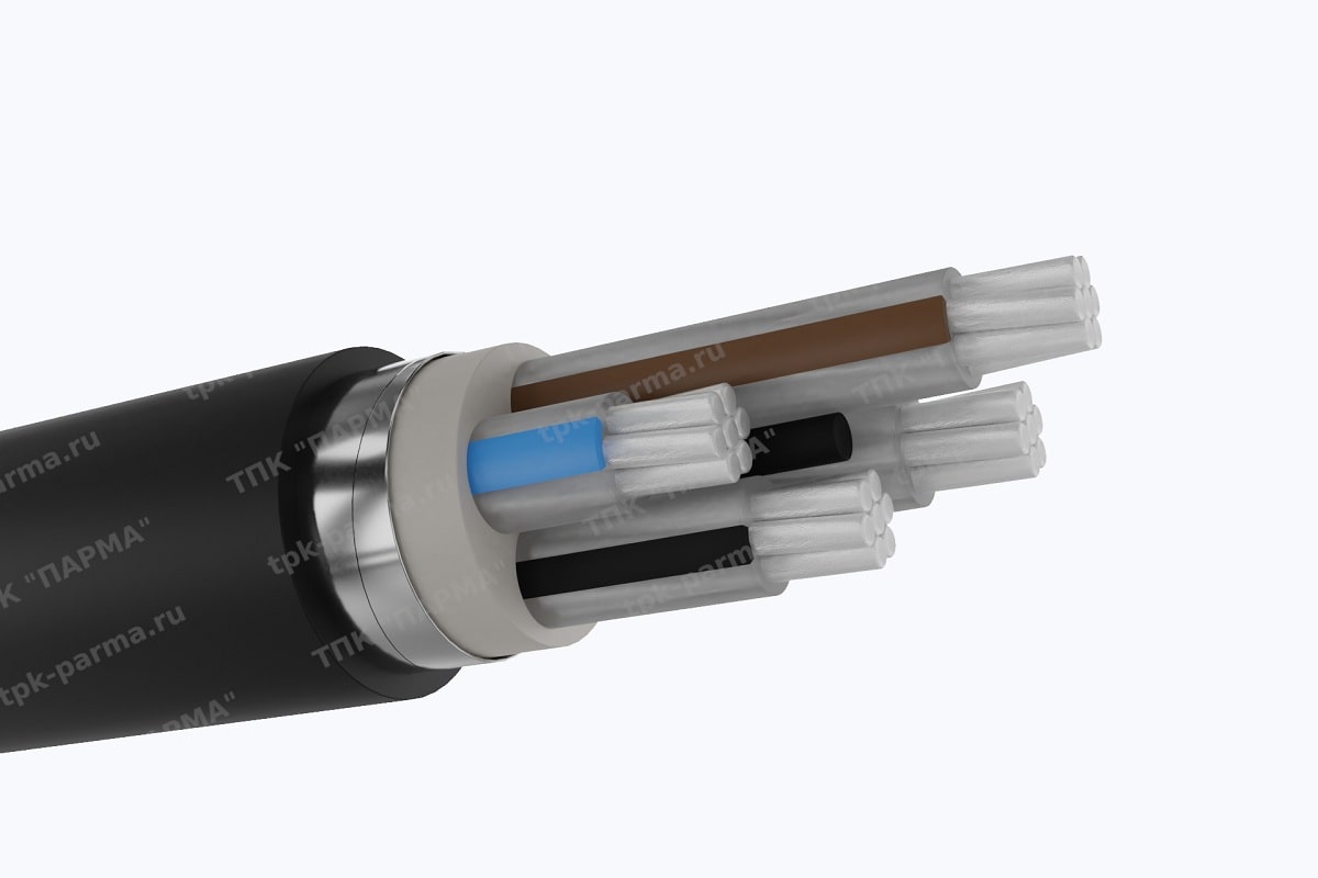 Кабель АПвБбШп 4х50+1х16