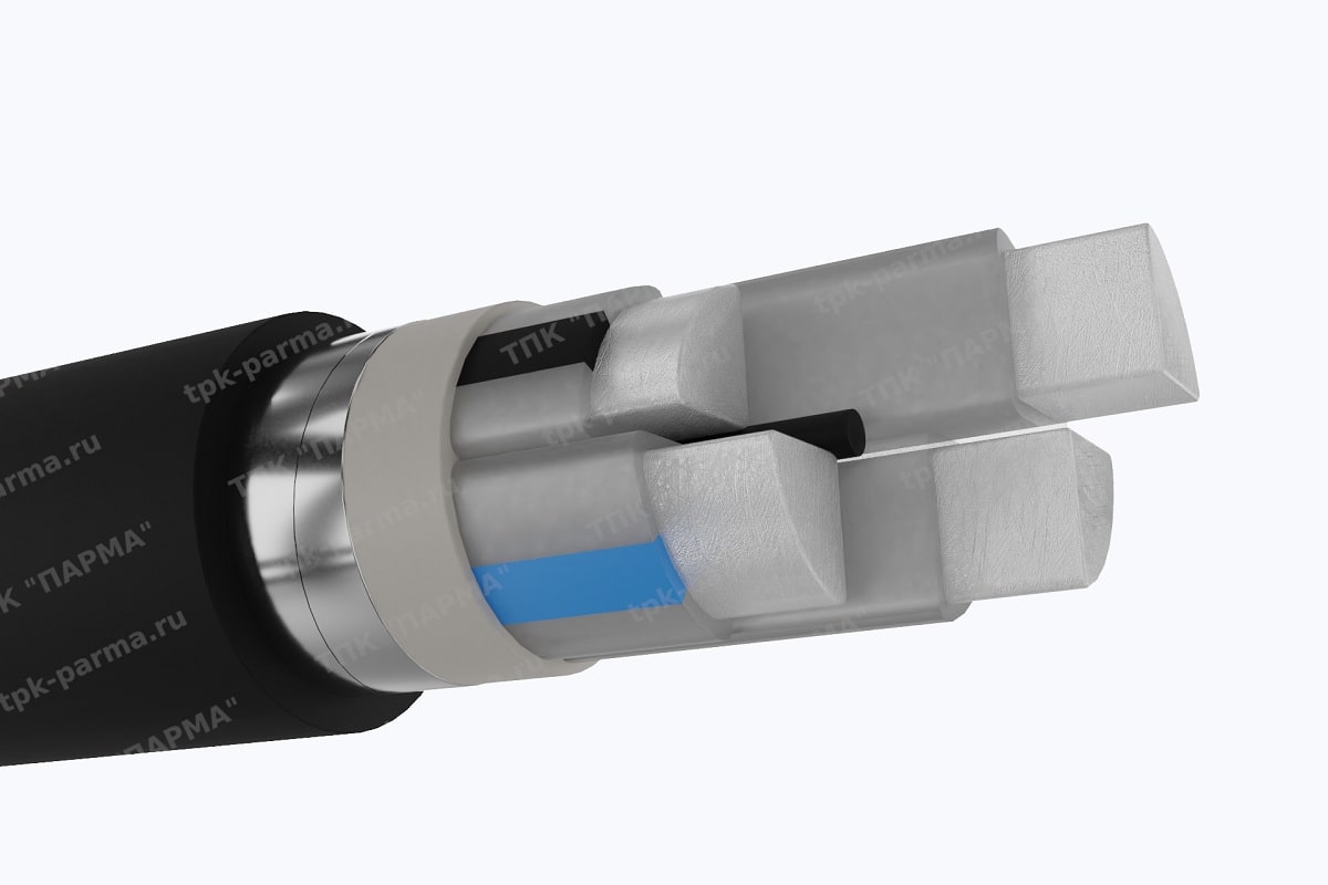 Кабель АПвБбШп 2х16+1х10